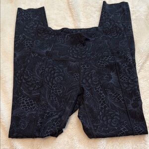 Black Patterned Leggings